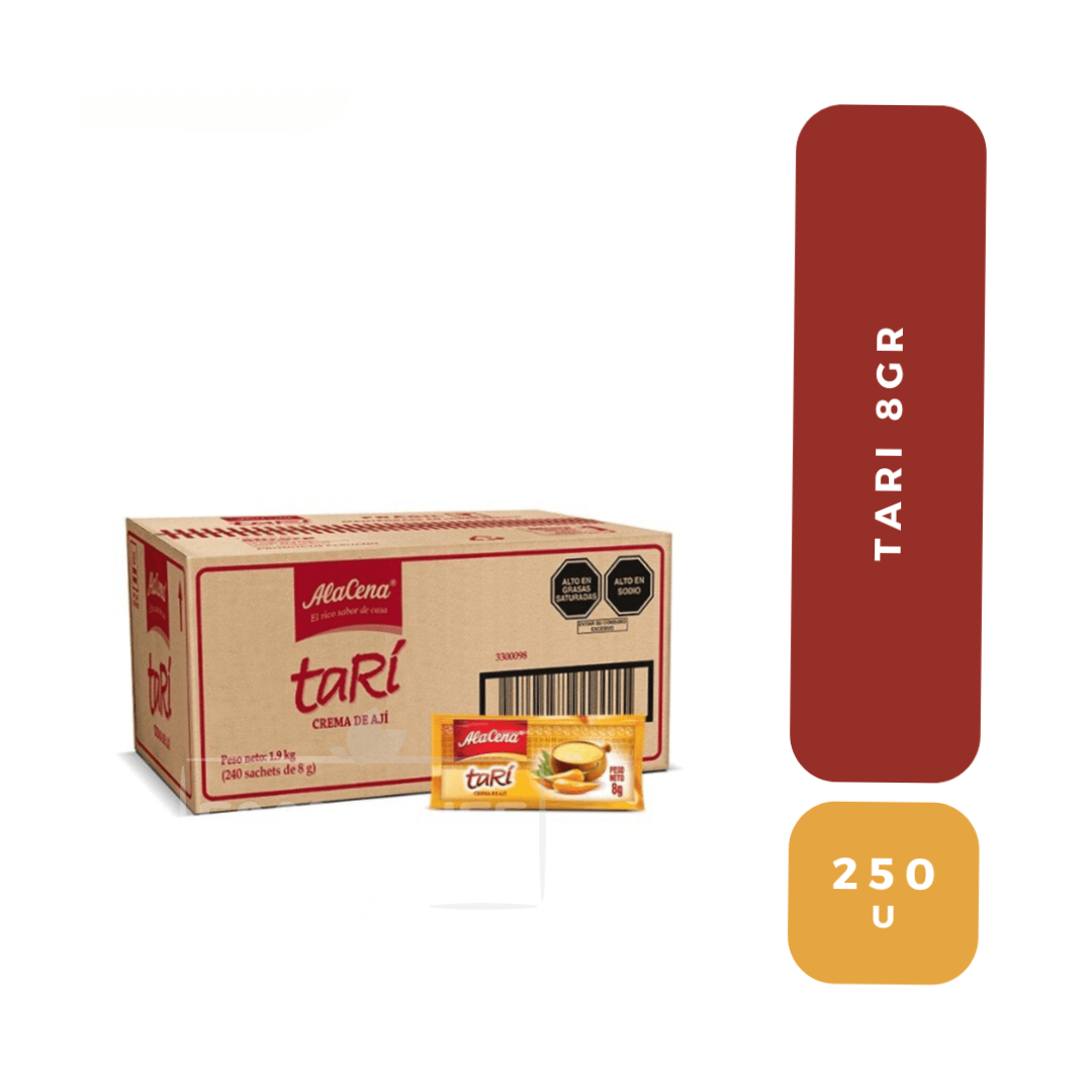 ALACENA TARI CREMA DE AJI SACHET 8 GRS.CAJA X 250 UND.