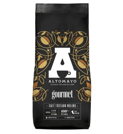 CAFÉ TOSTADO MOLIDO ALTOMAYO GOURMET BOLSA 45O GR