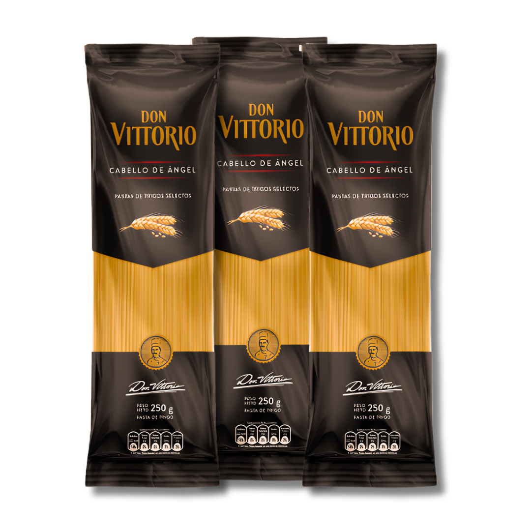FIDEOS DON VITTORIO CABELLO DE ANGEL X 250 GR X 40 UND