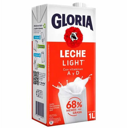 LECHE LIGHT GLORIA CAJA