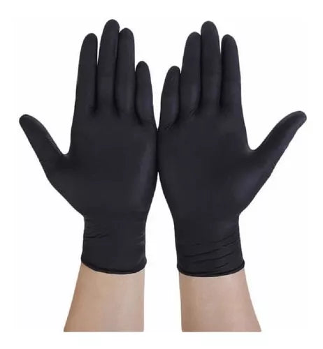 GUANTES DE NITRILO NEGRO
