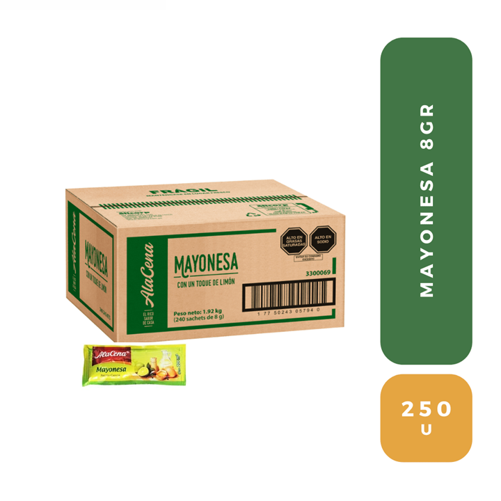 MAYONESA ALACENA EN SACHETS