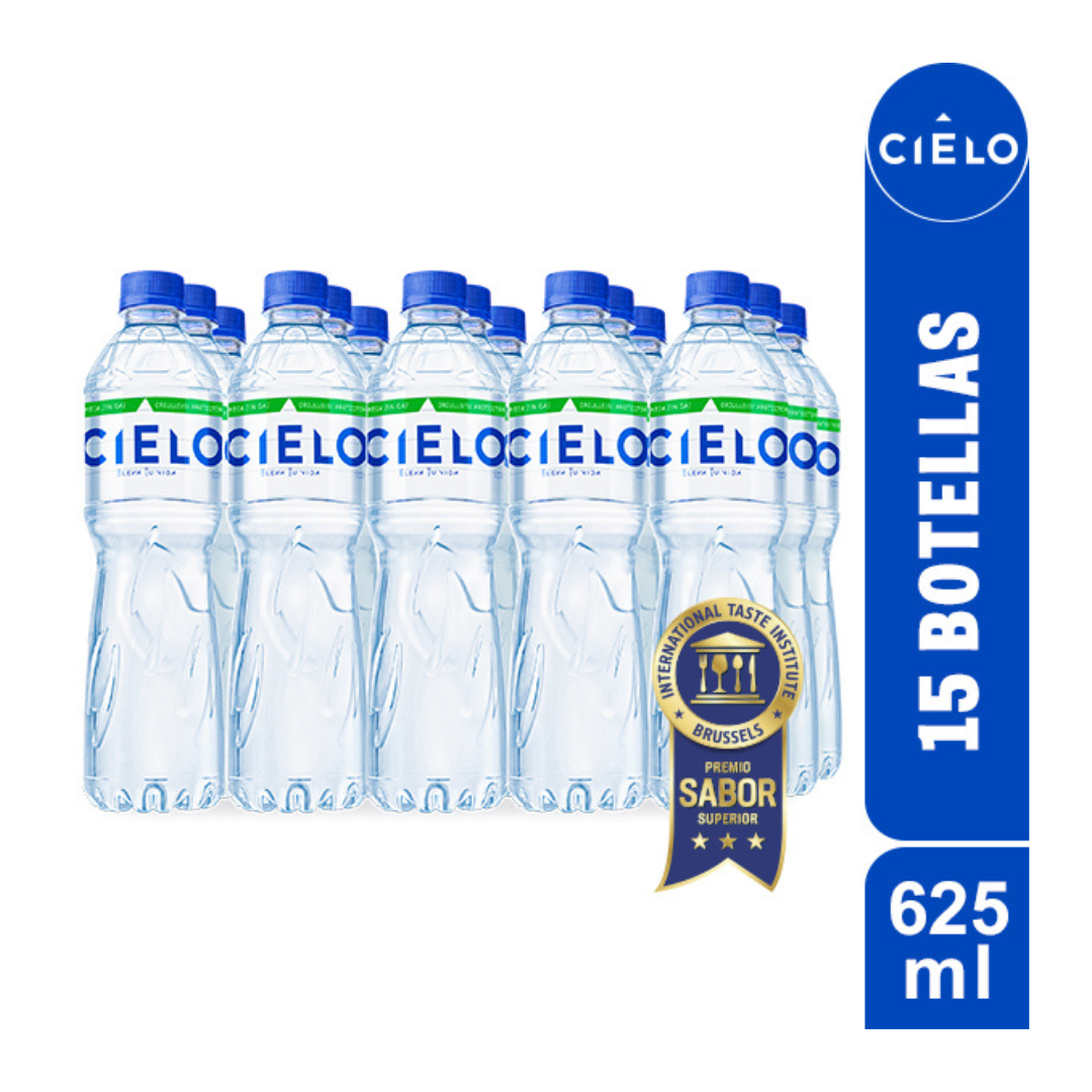 AGUA CIELO SIN GAS 625ML X 15 UNIDADES