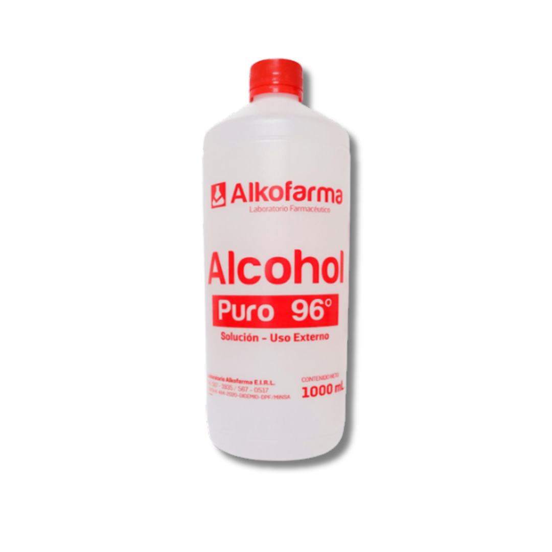 ALCOHOL LIQUIDO 96° - Alkofarma 1 Litro de Pureza Alta – Mrv Foodstuff ...