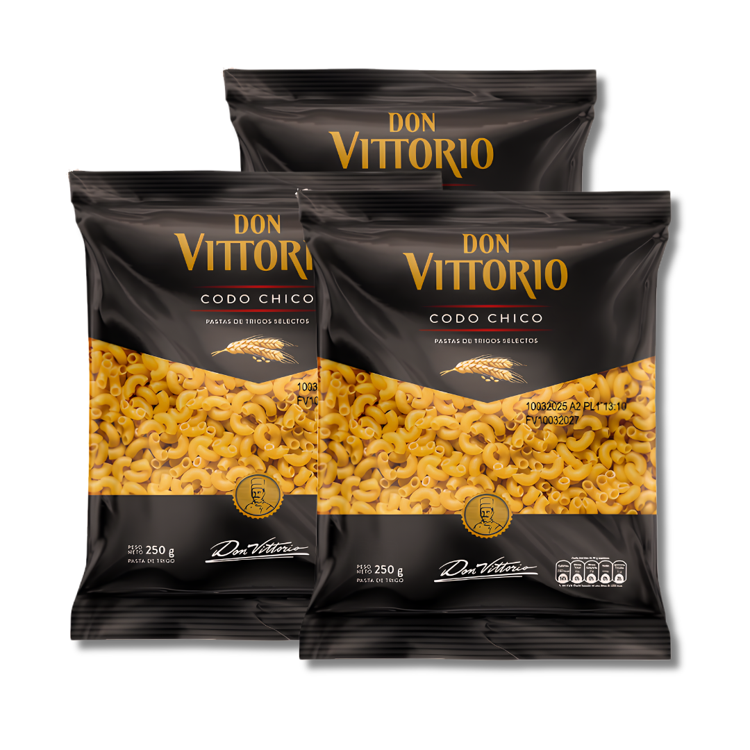 FIDEOS DON VITTORIO CODO CHICO X 250 GR X 20 UND