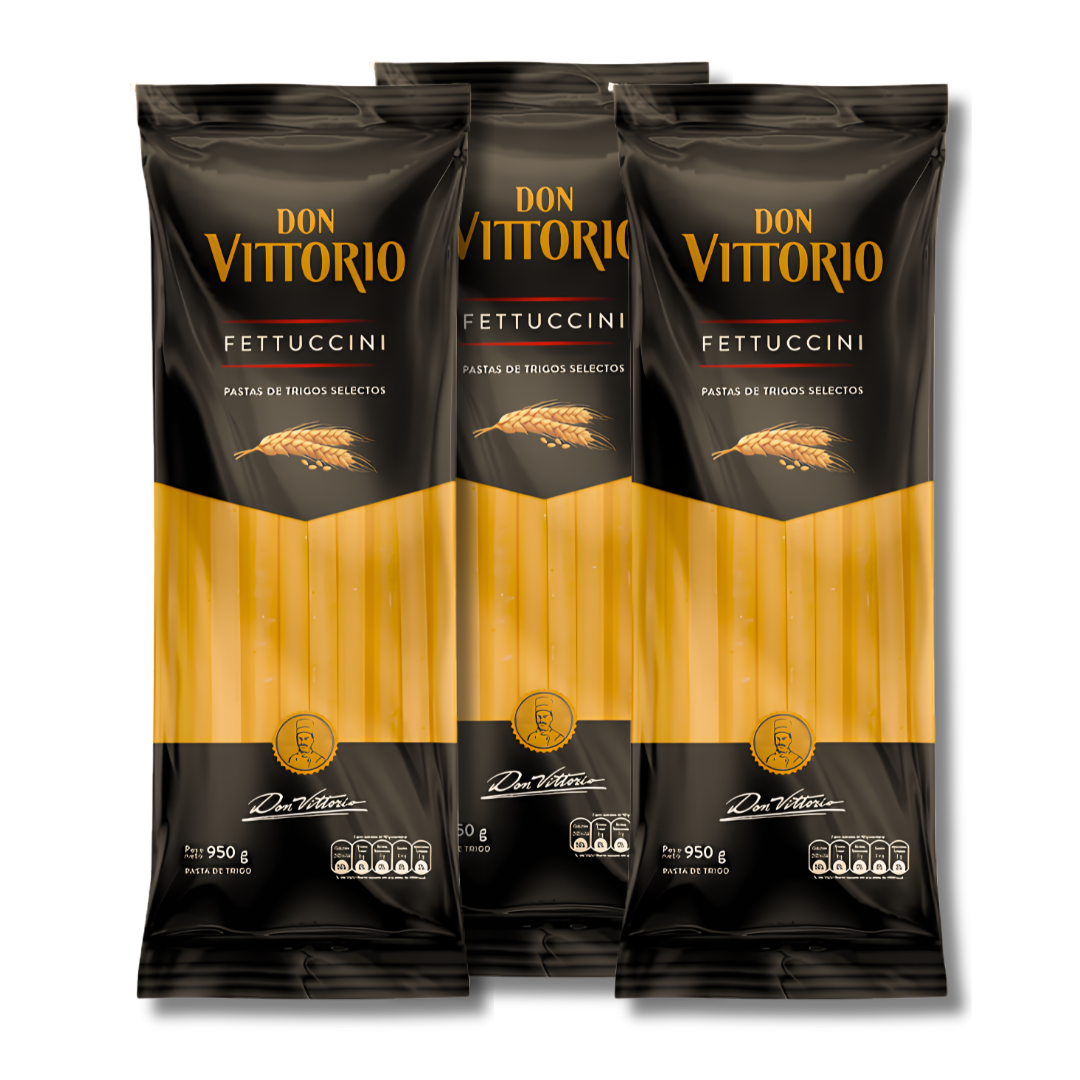 FIDEOS DON VITTORIO FETUCCINI PAQ X 12 UND X 950 GR