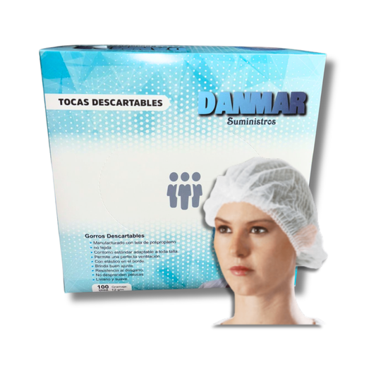 GORROS BLANCOS CAJA X 100 UND