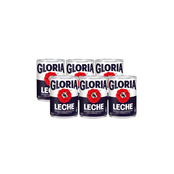 LECHE RECONSTITUIDA ENTERA GLORIA 390G 