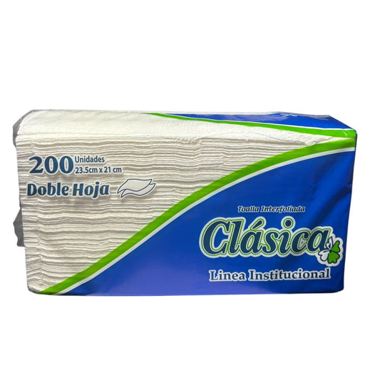 PAPEL TOALLA CLASICA INTERFOLIADO 