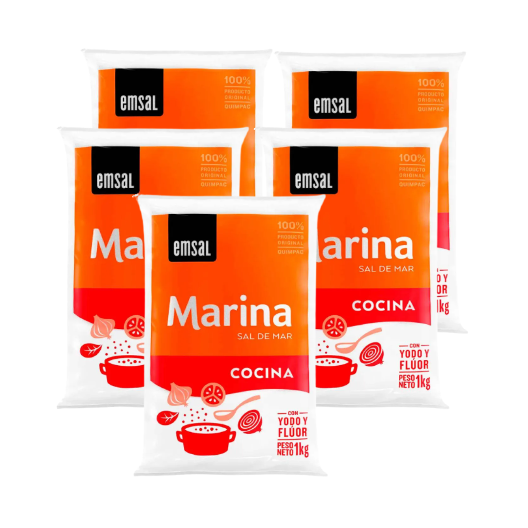 SAL EMSAL DE COCINA BOLSA X 1 KG X 5 UND