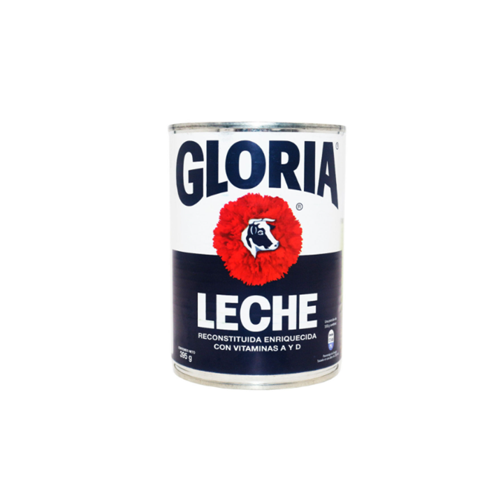 LECHE RECONSTITUIDA ENTERA GLORIA 390G